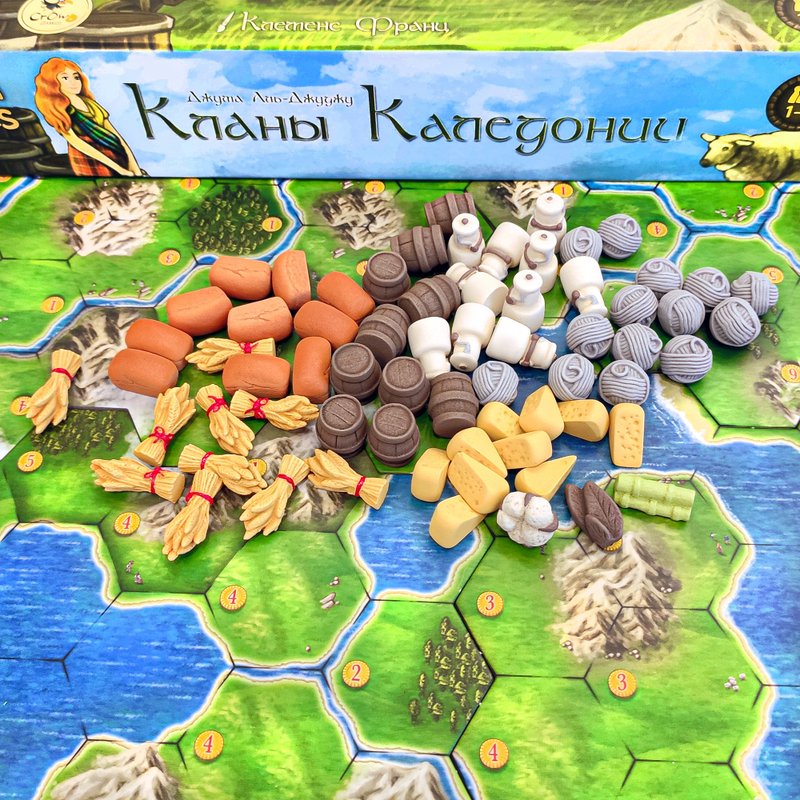 Deluxe Resource Tokens compatible with Clans of Caledonia board game - บอร์ดเกม - วัสดุอื่นๆ 