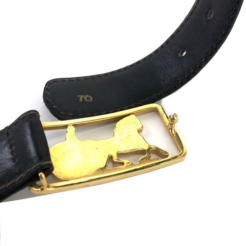 日本直送 名牌中古包 】CELINE セリーヌ 馬車 ホースキャリッジ