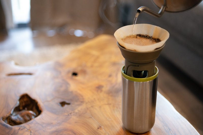 Cuppamoka 便攜咖啡保溫壺套裝 (300 ml) - 咖啡壺/手沖壺 - 其他金屬 銀色