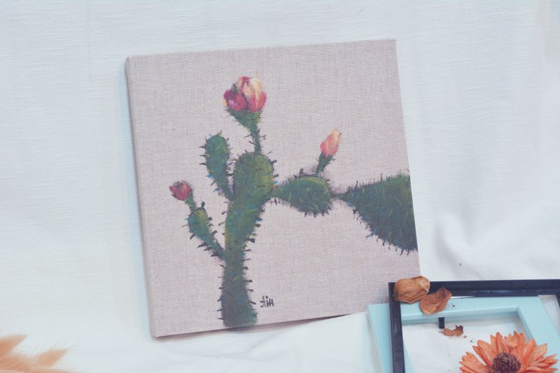 【Hand-painted Frameless Picture】Cactus (Large) (Exquisite Printed Version) - โปสเตอร์ - วัสดุอื่นๆ หลากหลายสี