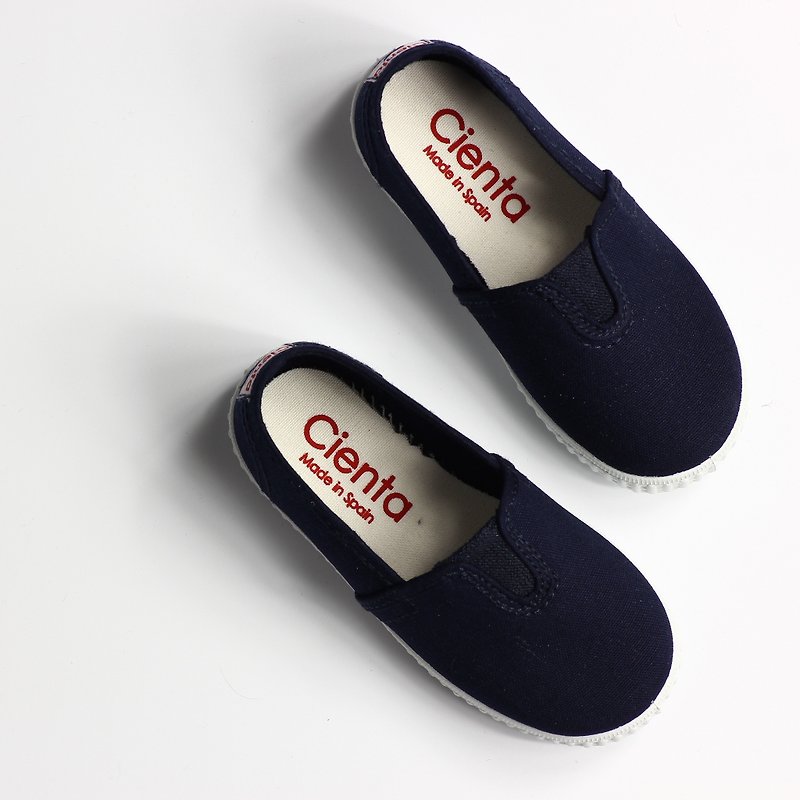 西班牙國民帆布鞋 CIENTA 54000 77深藍色 幼童、小童尺寸 - 童裝鞋 - 棉．麻 藍色