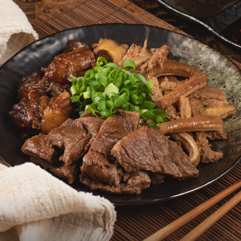 (New Year Dishes Pre-order) [Liangpin Rice Starter] Beef Braised Three Assortment - Prepared Foods - Other Materials Khaki