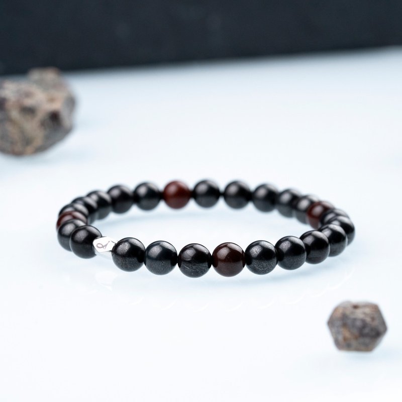 Tieshu Julai Energy Bracelet | Natural Energy Bracelet | 7-8mm - สร้อยข้อมือ - คริสตัล สีเทา