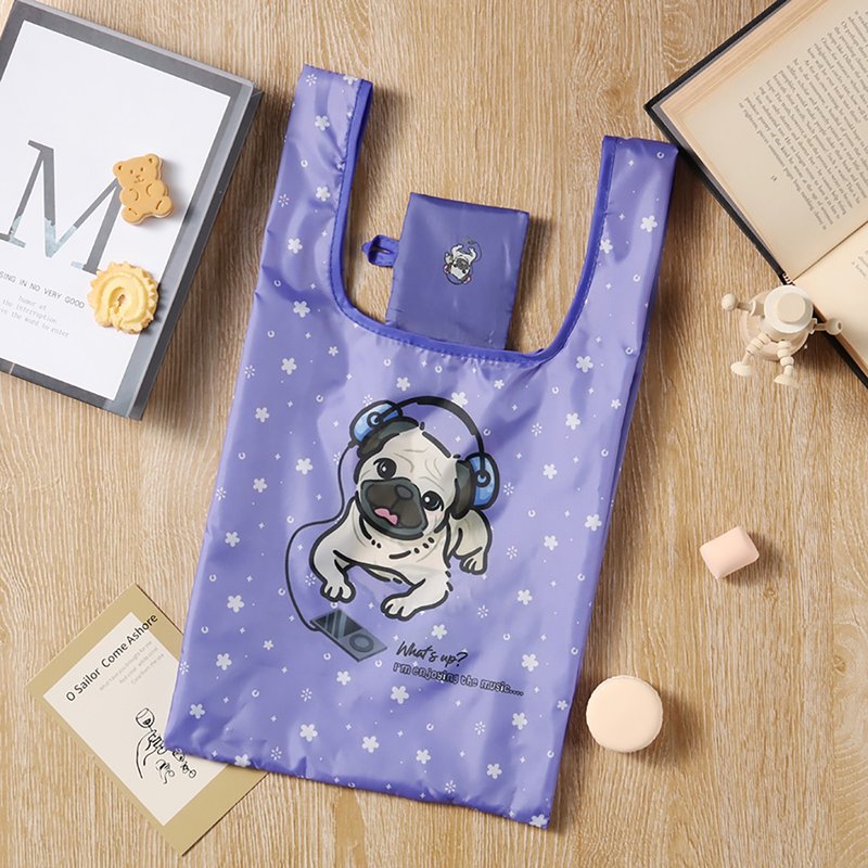 Eco Bag ~ Relaxing Pug - Other - Eco-Friendly Materials 