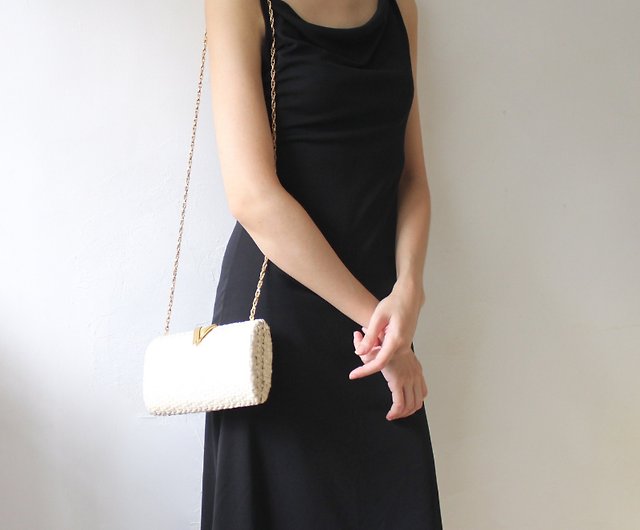Extension-fmedShops, Sienna Woven Bag in Ivory