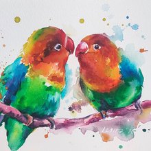 オウム　アクリル画　原画 オウムガイ」F3サイズ額付きアート作品 アクリル画原画 古代