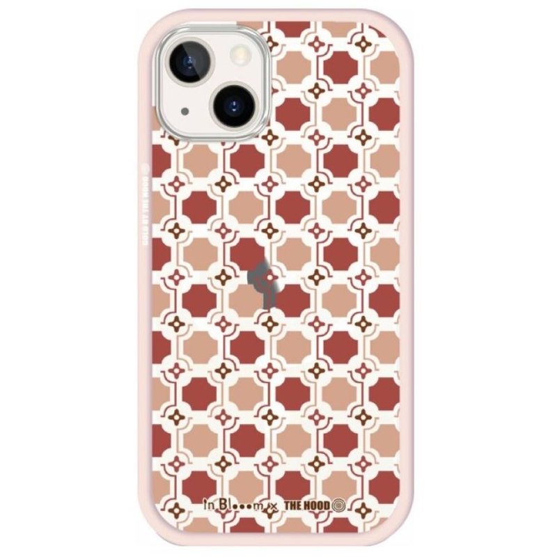 Printing music jointly strengthened anti-fall frame protection mobile phone case / old tile No. 7 / petal red (ready in stock) - เคส/ซองมือถือ - วัสดุอื่นๆ สีแดง