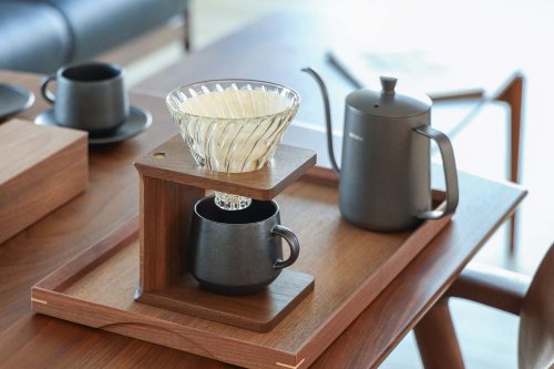 MUKU工房 各地的著名工房 kochi 咖啡濾杯架 日本產工藝品 木材 黑胡桃木