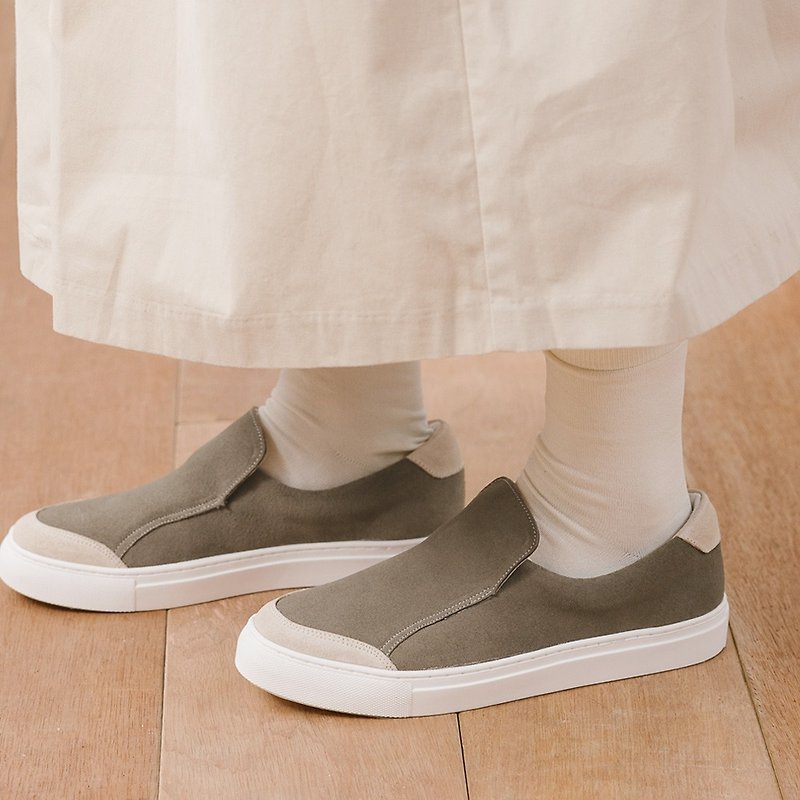 Hill Waterproof Loafers - Tobacco Gray - รองเท้าอ็อกฟอร์ดผู้หญิง - วัสดุกันนำ้ สีเทา