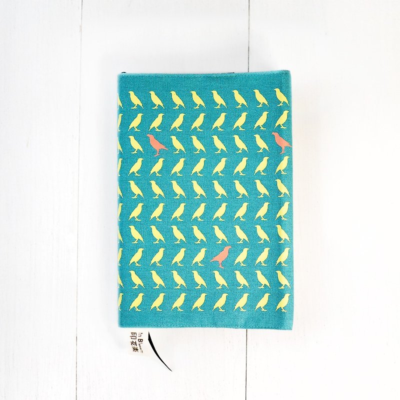 25K Book Cover / Elegy for the Crested Myna / Maui Blue - Book Covers - Cotton & Hemp 
