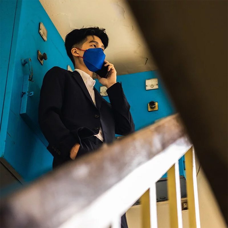 NCI MaskStudio 4D韓式醫用口罩【花木藍】 - 口罩/口罩收納套 - 環保材質 