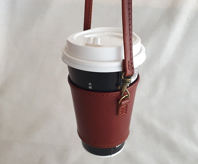 Minerva Hand Beverage Cup Holder/Coffee Cup Holder Eco-friendly Handbag  Hand Crank Cup Holder Hand-stitched Cow Leather - Shop minerva Other -  Pinkoi