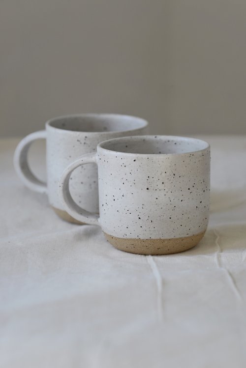 asmy ceramics 手造斑點陶土咖啡杯 | 圓底款