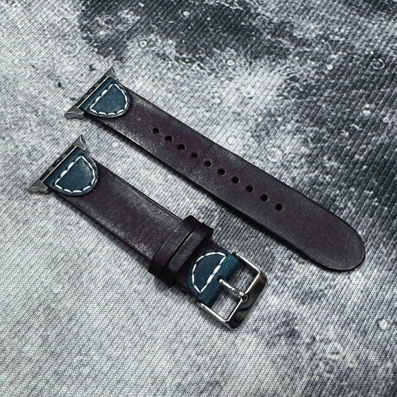 Leather Apple Watch strap - 20mm unisex - Customized gift - Includes engraving and embossing - Watchbands - Genuine Leather Purple