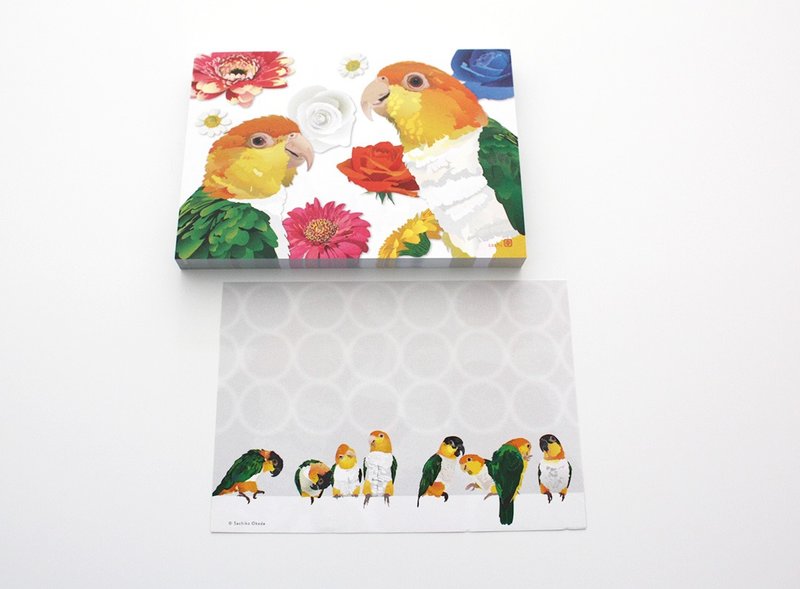 Memo Pad White Bellflower - Notebooks & Journals - Paper Multicolor