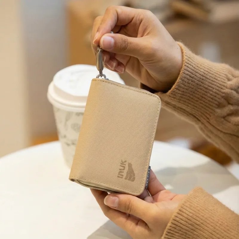 All-Weather Waterproof Functional Card Holder Water_Shed Card Holder Milk Tea - กระเป๋าสตางค์ - วัสดุอีโค สีกากี