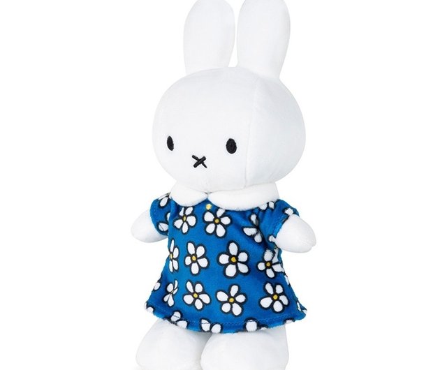 オランダ Bon Ton Toys | ミッフィー ぬいぐるみ ブルー 花柄