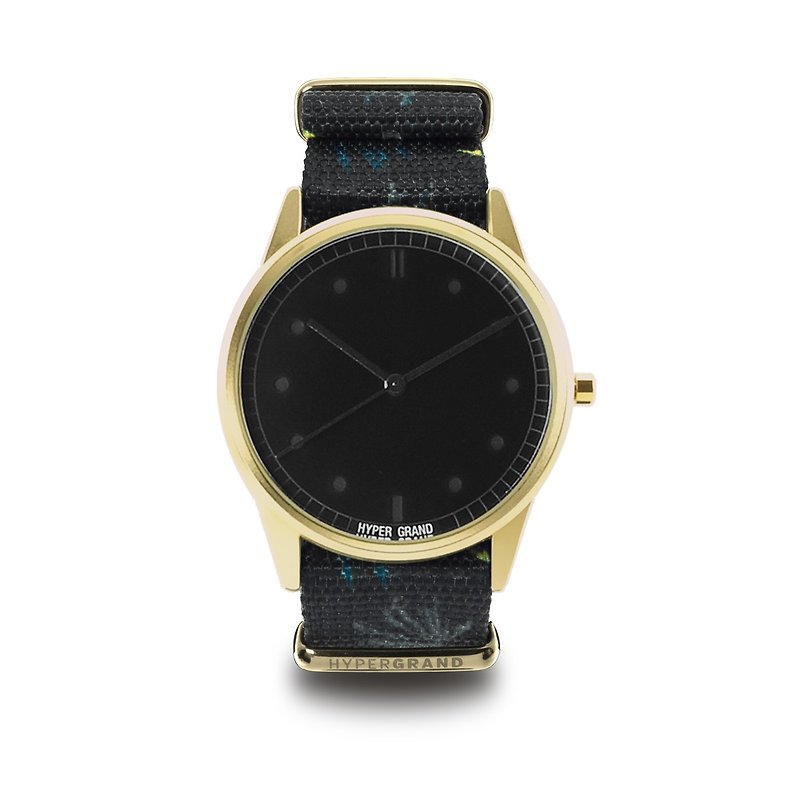 HYPERGRAND - 01 Basic Collection - GRENVILLE Quebec Town Watch - Gold Black Dial - นาฬิกาผู้หญิง - วัสดุอื่นๆ สีทอง