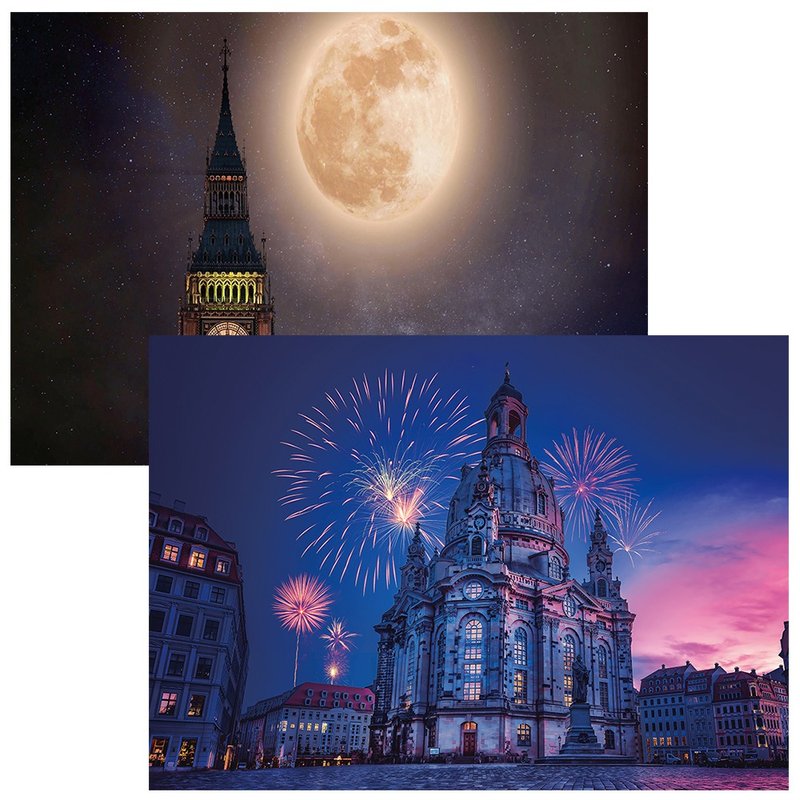 Flying Through the Night - Peter Pan / A4 Double Sided design paper (nanass) - 包裝材料/包裝紙 - 紙 多色