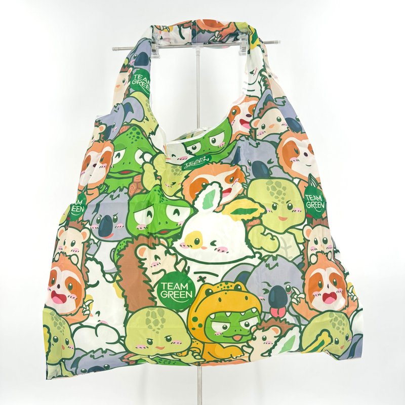 【Robbi family】reusable shopping bag - กระเป๋าคลัทช์ - พลาสติก หลากหลายสี