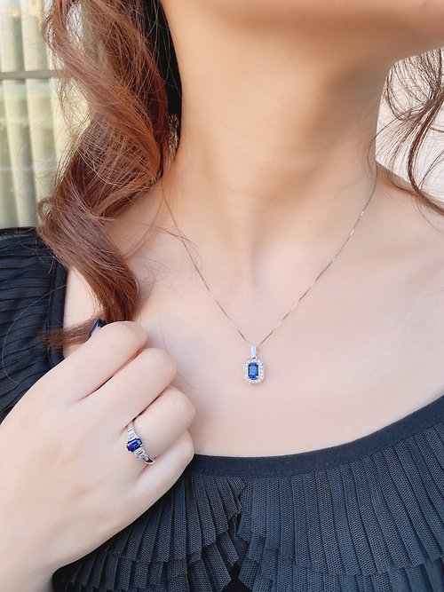 Nozomi Jewelry │尋找美好事物的輕珠寶品牌 9K 細緻個性皇家藍寶石項鍊