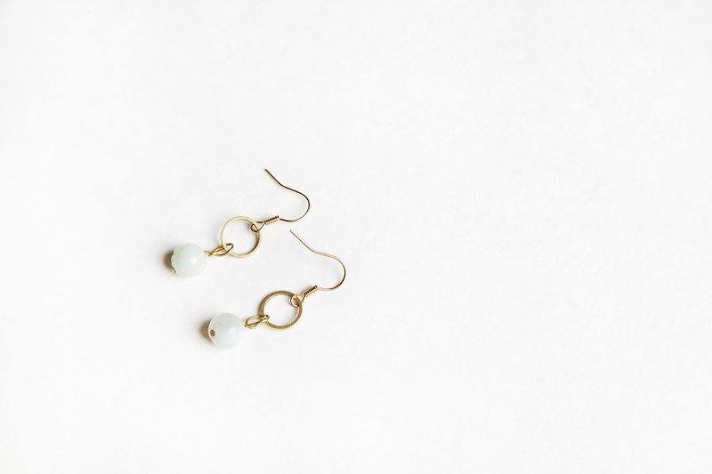 Drape ' stone earring - Earrings & Clip-ons - Gemstone Gold