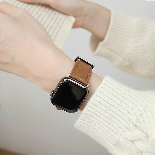 BOVER Apple watch錶帶/義大利植鞣革真皮錶帶【可定製化】柔韌舒適羊皮