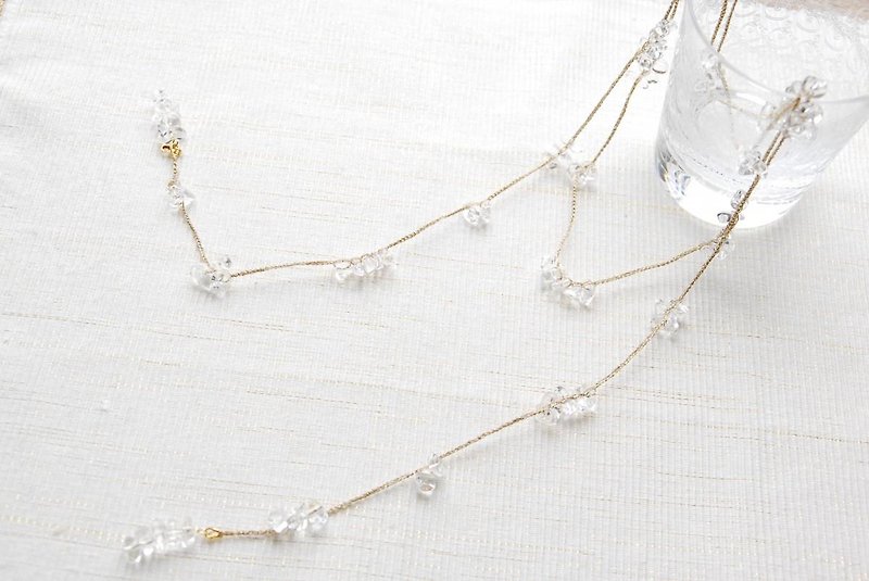 It can also be a crystal lariette long necklace - Long Necklaces - Semi-Precious Stones Transparent