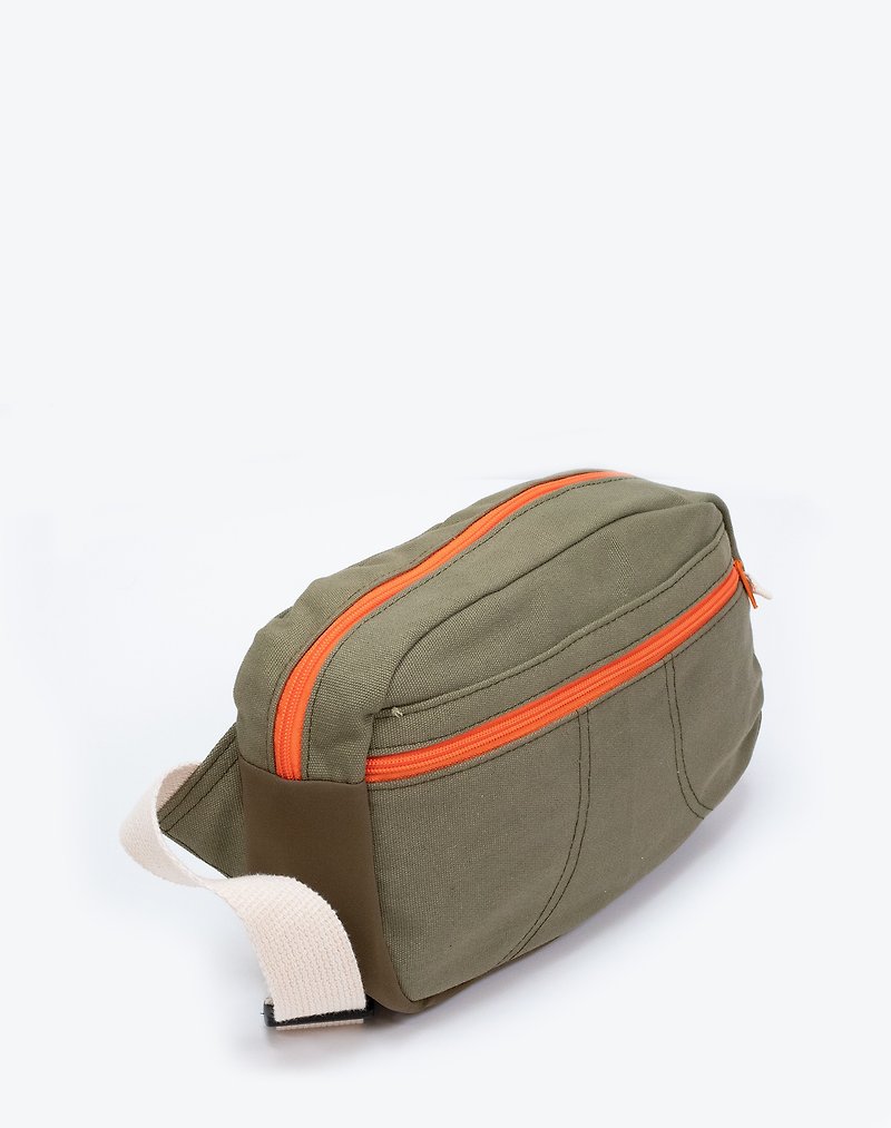 Lucky Belt bag : Lucky Green - 側背包/斜背包 - 棉．麻 綠色