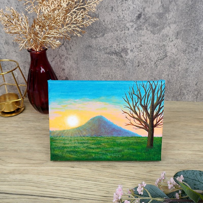 Meadow under the sun / Acrylic painting / frameless painting - โปสเตอร์ - อะคริลิค 
