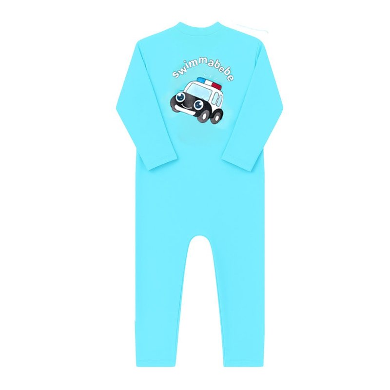Blue Cop Rashguard - 嬰兒/兒童泳衣 - 聚酯纖維 藍色