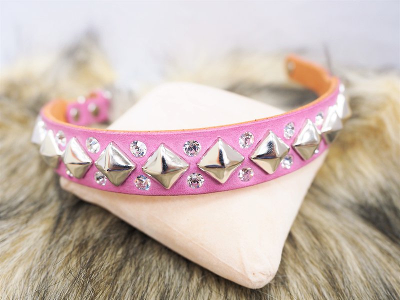 Light Purple Sweet │ Limited Edition - Collars & Leashes - Genuine Leather Pink