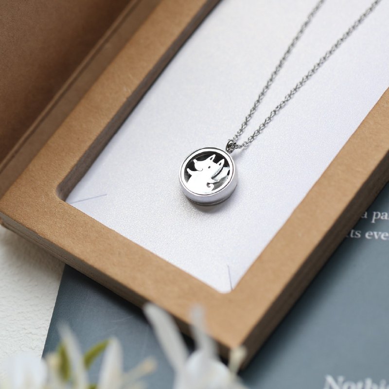 Aroma necklace - Little cute pet fragrance necklace series [newly launched] - Fragrances - Stainless Steel Silver