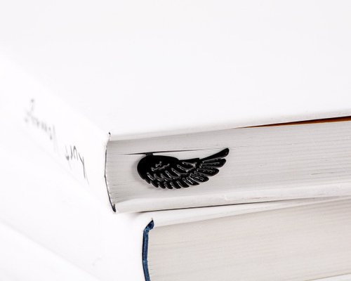 Design Atelier Article Metal Bookmark // Black Wing // Free shipping worldwide