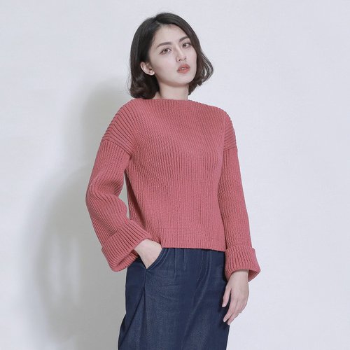 Pheromone Pheromone Sleeve Top_7AF007_丹红 - Shop SU:MI said Women's ...