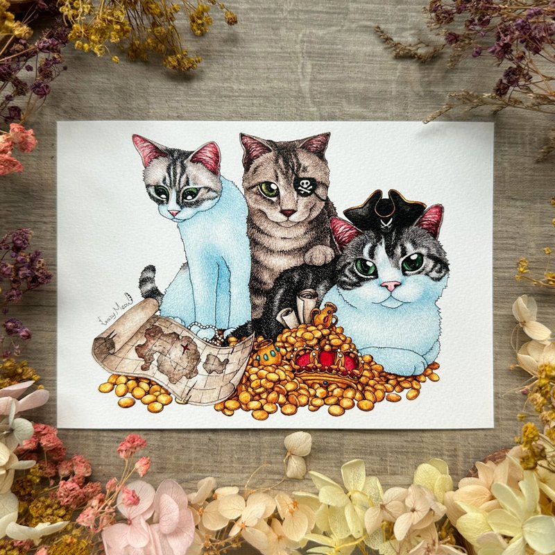 【Cat Crazy】Postcard(140) - Cards & Postcards - Paper Multicolor