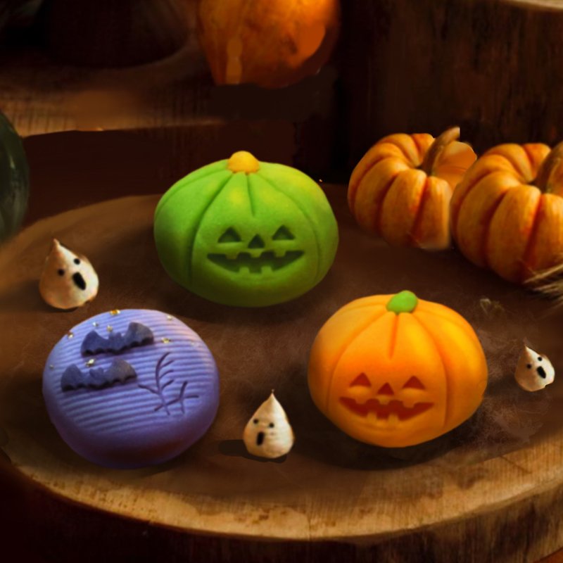 【Pet and Fruit】Halloween Fruit Gift Box Six Pack - อาหารแห้งและอาหารกระป๋อง - วัสดุอื่นๆ สีดำ