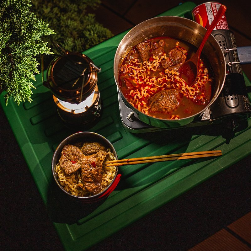 [キャンプ/夕食の最初の選択肢]タイのトムヤムグーン梅の花豚-スパイシービーフスジ肉インスタント調理パック2グループ10 - レトルト食品 - 食材 レッド