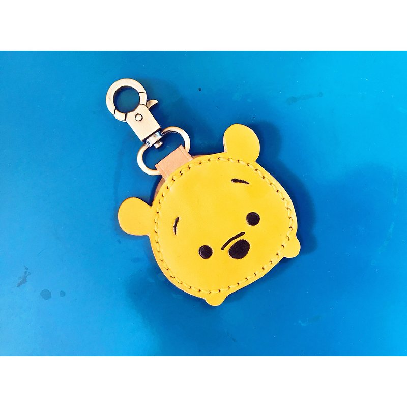 Gogoro Winnie the Pooh Leather Case - ที่ห้อยกุญแจ - หนังแท้ สีเหลือง