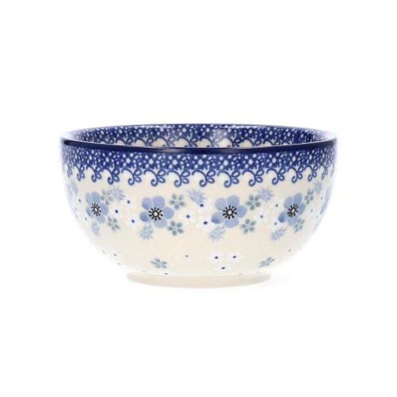 Polish Pottery Spring Ballet Rice Bowl 14cm - Bowls - Pottery Multicolor