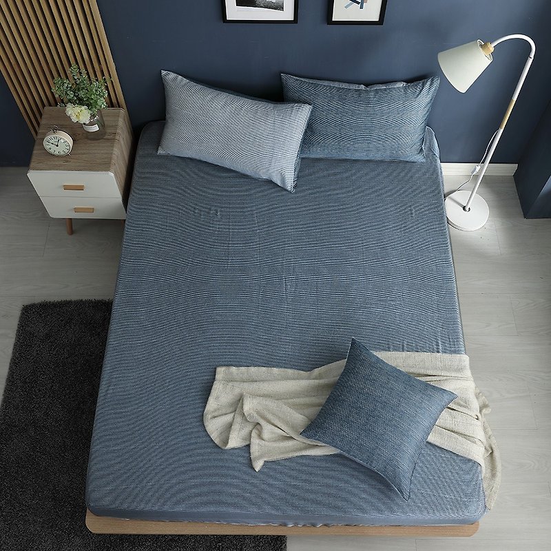 Mood Narrative - Extra large size Tencel bed bag pillowcase three-piece group [40 100% Lysell] 6*7 feet - เครื่องนอน - ผ้าไหม สีเขียว