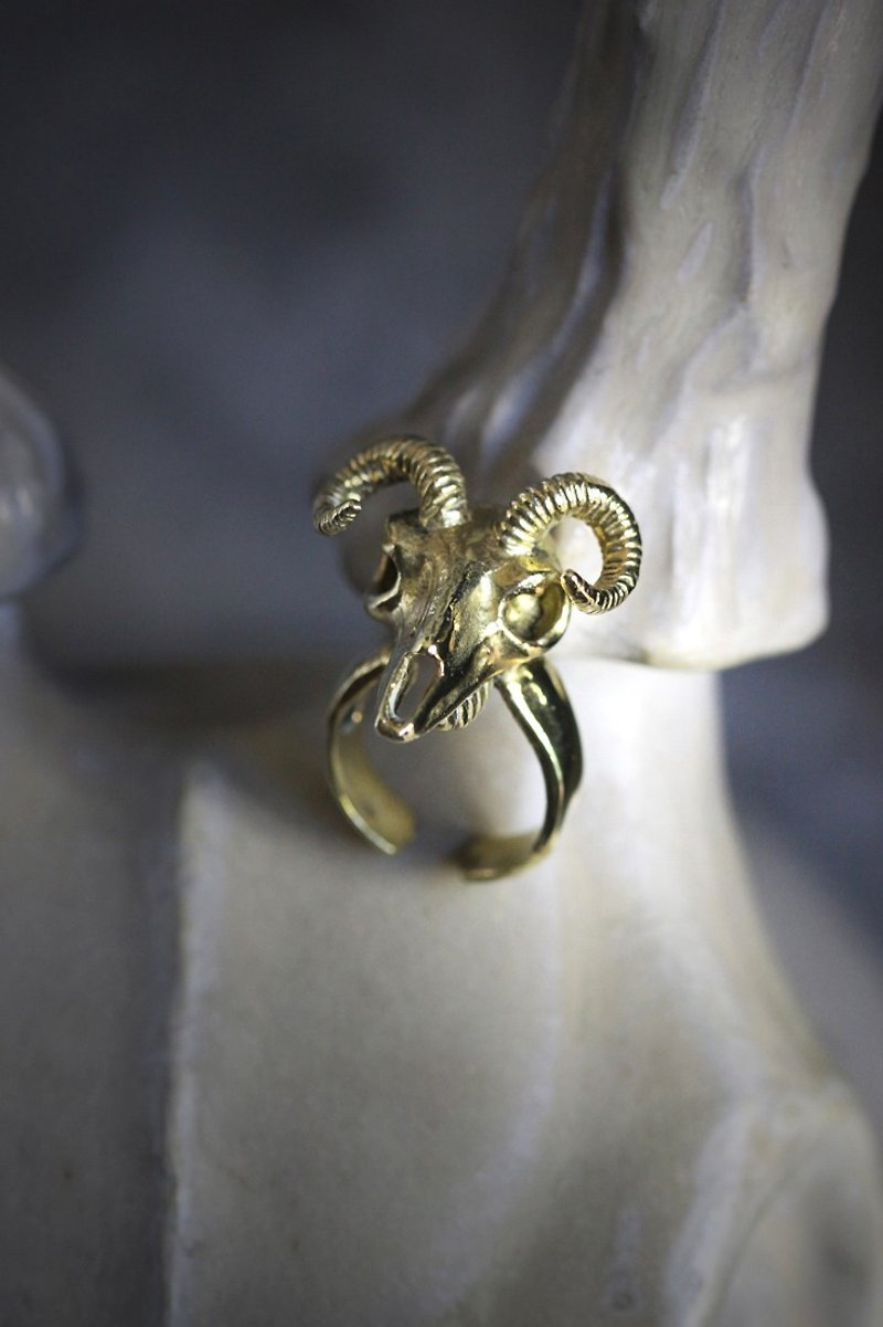 Goat Skull Ring. - General Rings - Other Metals 
