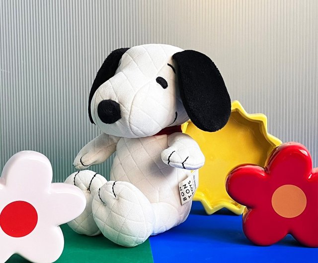 Snoopy Quilted Jersey Cream in giftbox - 17 cm - 7 - Bon Ton Toys