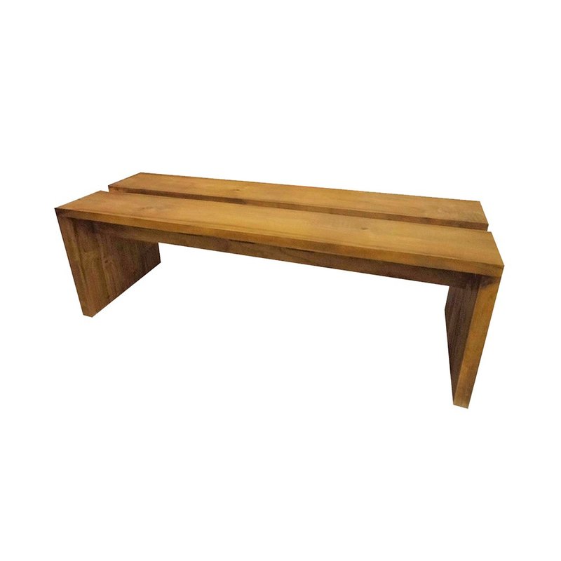 【吉迪市100%全柚木家具】ETCH004A 柚木長條椅凳 板厚3cm - 其他家具 - 木頭 咖啡色