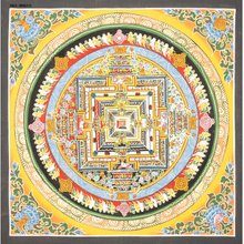 チベット仏教の金剛手菩薩のタンカアート - ショップ Boudha