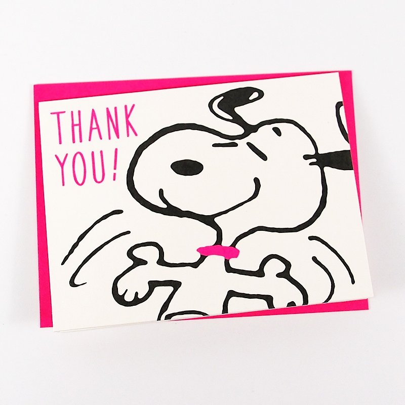 Snoopy, I am very happy that I have you [Hallmark-Peanuts Stereo Card Unlimited Thanks] - Cards & Postcards - Paper White