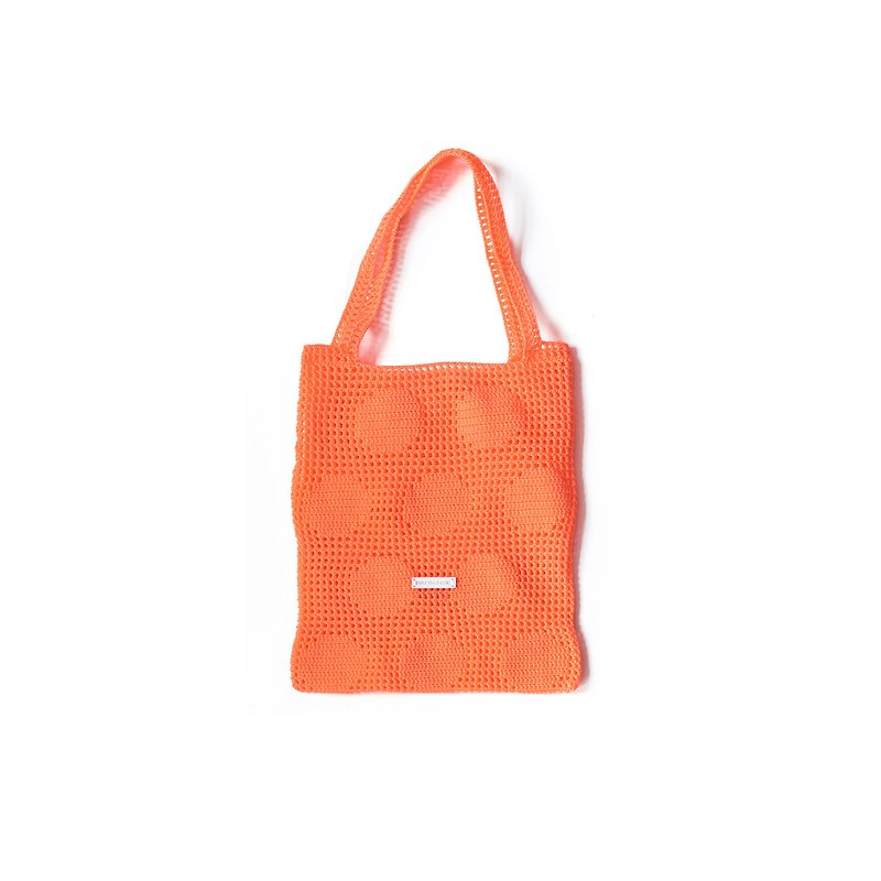 pdnb dot mesh bag/handbag coral - Handbags & Totes - Nylon Red