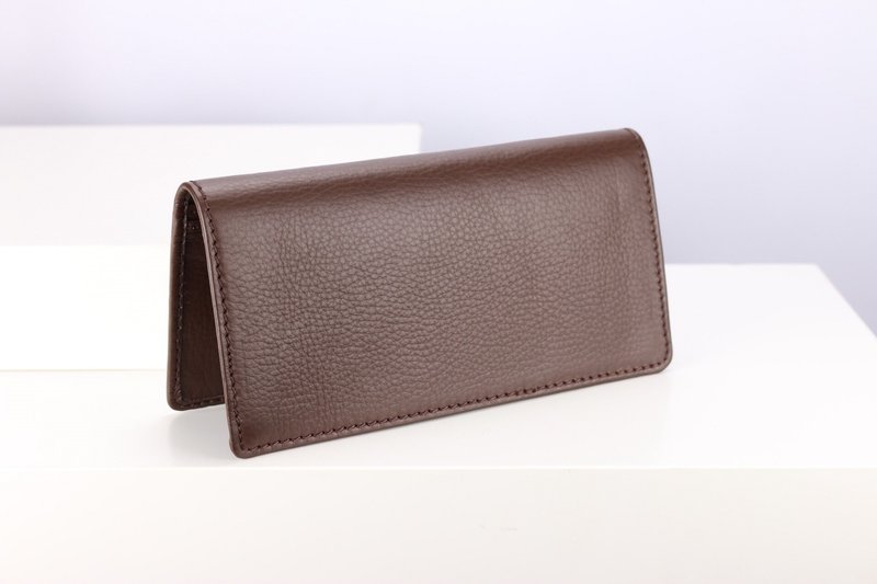 P010 Long Wallet - Brown - Genuine leather - 錢包/皮夾/長短夾 - 真皮 咖啡色