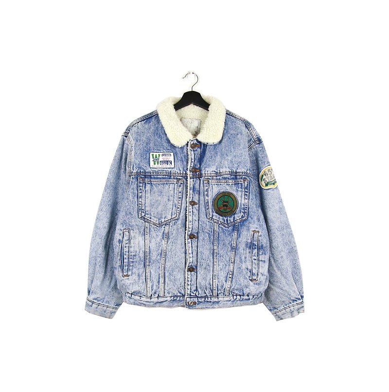 Back to Green :: Shop Cotton Denim Jacket Glacier Blue vintage (DJ-08) - เสื้อโค้ทผู้ชาย - ผ้าฝ้าย/ผ้าลินิน 