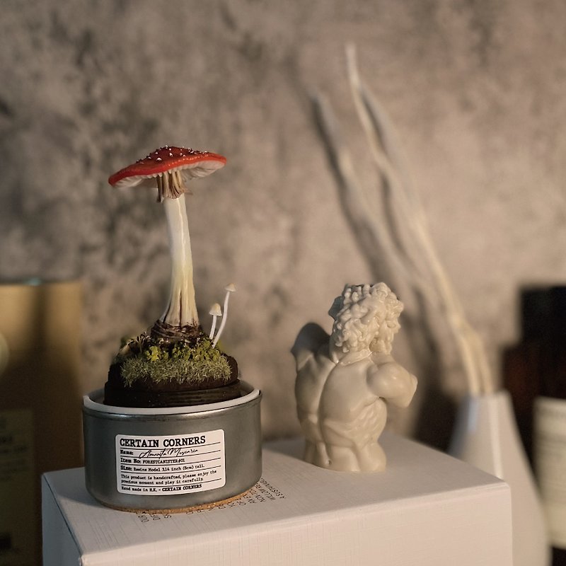 像真蘑菇雕塑夜燈 - 毒蠅傘 - 輕觸式可調控 - 燈具/燈飾 - 其他材質 
